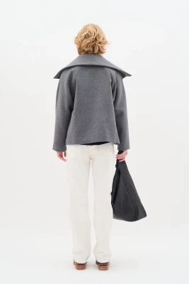 Inwear naisten lyhyt talvitakki, PERRYIW SHORT COAT Granite Melange