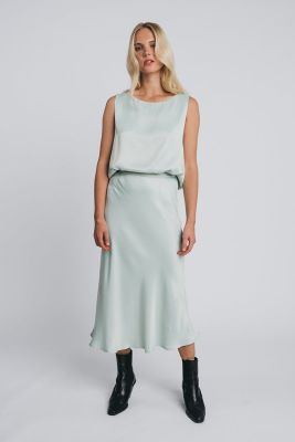 Halo Naisten Hame KAJO SLIP SKIRT Mintunvihreä