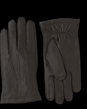 Hestra miesten käsineet, MATTHEW GLOVE WITH WOOL LINING Tummanruskea