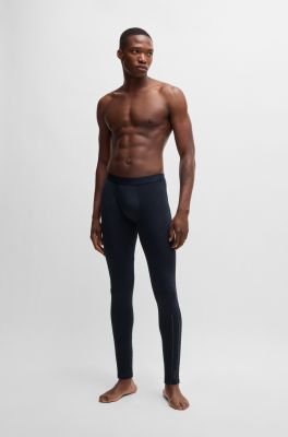 Hugo Boss Miesten Alushousut, LONG JOHN 24 LOGO Tummansininen