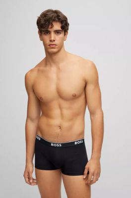 Hugo Boss Miesten Bokserit 3 P Power  Musta