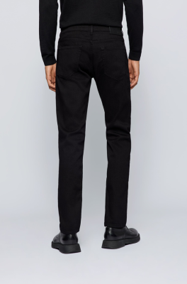 Hugo Boss miesten farkut MAINE 3 BLACK NOS CASHMERE TOUCH Musta