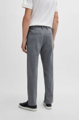 Hugo Boss Miesten Housut, H-KANE 4WAY STRECH CHINO Keskiharmaa
