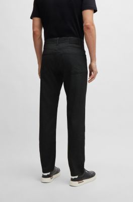Hugo Boss Miesten Housut, H-RE-MAINE 5-POCKET Musta