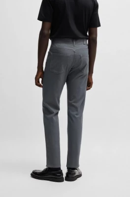 Hugo Boss Miesten Housut, RE-MAINE Keskiharmaa