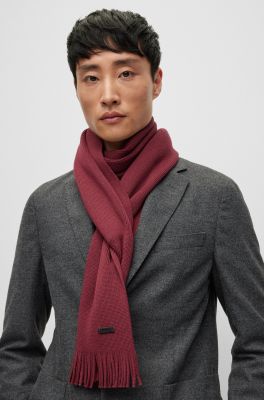 Hugo Boss Miesten Kaulahuivi, ALBAS HUIVI Punainen