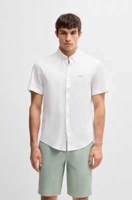 Hugo Boss miesten kauluspaita, B MOTION JERSEY Valkoinen