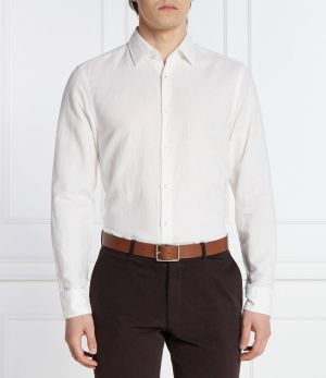 Hugo Boss Miesten Kauluspaita, C-HAL COTTON LINEN Kerma