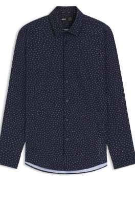 Hugo Boss miesten kauluspaita, P-HANK PERFORMANCE STRECH PRINT Sininen Kuosi