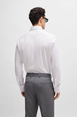 Hugo Boss Miesten Kauluspaita, P-JOE BD NOS REGULAR Valkoinen