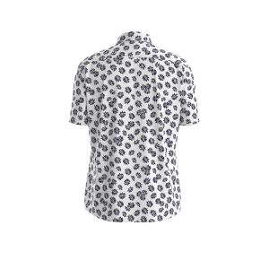 Hugo Boss miesten kauluspaita, P-ROAN PERFORMANCE SHIRT Valkopohjainen Kuosi