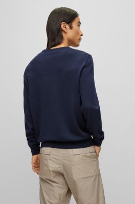 Hugo Boss miesten neule, BARAM-L V REG FIT Tummansininen