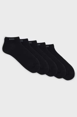 Hugo Boss miesten nilkkasukat, 5P AS UNI CC  Musta