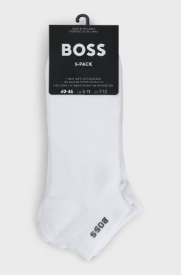 Hugo Boss miesten nilkkasukat, 5P AS UNI CC  Valkoinen