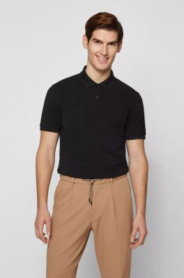Hugo Boss Miesten Pikeepaita PALLAS REGULAR FIT Musta