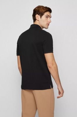 Hugo Boss Miesten Pikeepaita PALLAS REGULAR FIT Musta