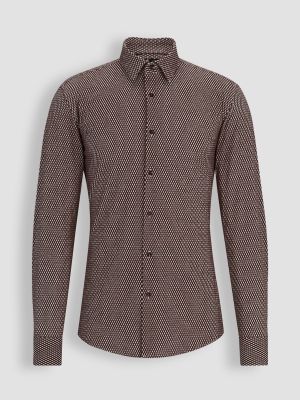 Hugo Boss Miesten Slim-Fit Kauluspaita, P-HANK PERFORMANCE STRECH  Vihreä Kuosi