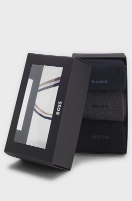 Hugo Boss miesten sukkapaketti, 3P RS GIFSET UNI Musta