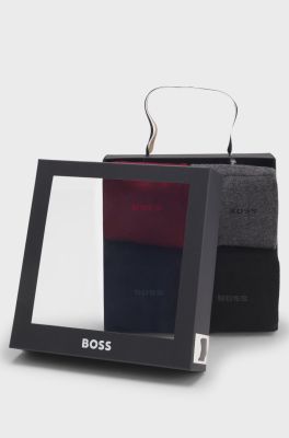 Hugo Boss miesten sukkapaketti, 4 P GIFTSET UNI CC Musta