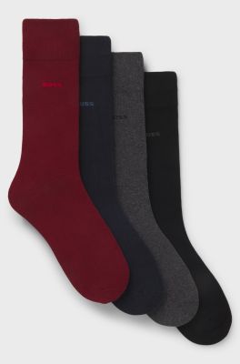 Hugo Boss miesten sukkapaketti, 4 P GIFTSET UNI CC Musta