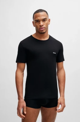 Hugo Boss Miesten T-Paita, TSHIRT RN NOS Musta