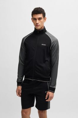 Hugo Boss miesten verkkatakki, TRACK SUIT JACKET Musta