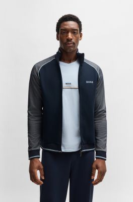 Hugo Boss miesten verkkatakki, TRACK SUIT JACKET Tummansininen