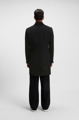 Hugo Boss miesten villakangastakki, H-HYDE Musta