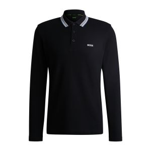Hugo Boss pitkähihainen pikeepaita Tummansininen