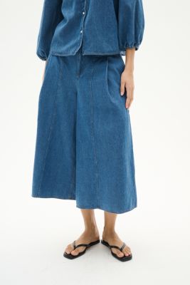 Inwear naisten housut, BALLARIZIW CULOTTE Blue Denim