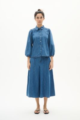 Inwear naisten housut, BALLARIZIW CULOTTE Blue Denim