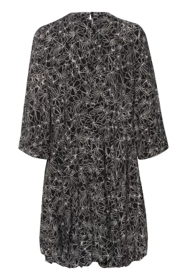 Inwear Naisten Mekko, HARPER DRESS Mustavalkoinen