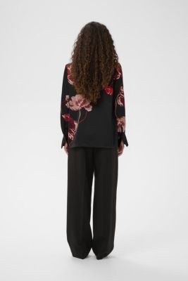Inwear naisten pusero, DAWNIW V-NECK Black Poppy Rose