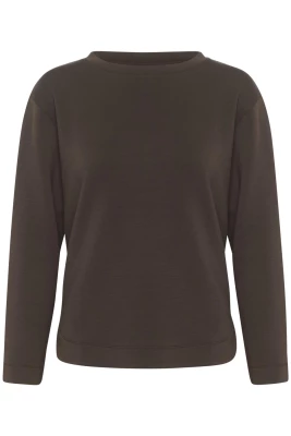 Inwear Naisten Pusero, GINCENTIW CREWNECK Chocolate Brown