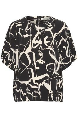 Inwear Naisten Pusero, PAILEY TOP Musta Kuosi