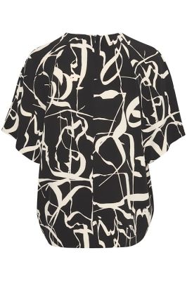 Inwear Naisten Pusero, PAILEY TOP Musta Kuosi