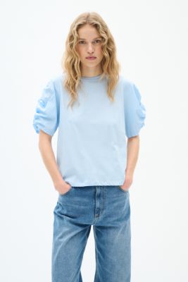 Inwear naisten t-paita, K-PAYANA WOVEN TRIM T-SHIRT Windsurfer