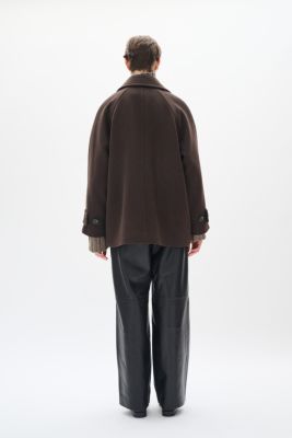 Inwear naisten villakangastakki, THORAIW MINONA COAT Chocolate Brown
