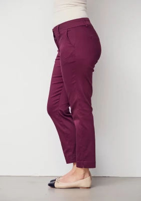 Isay Naisten Housut, Chino Pant Viininpunainen