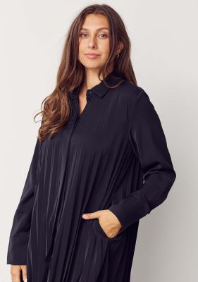 Isay naisten mekko, FRIDA PLEAT DRESS Musta