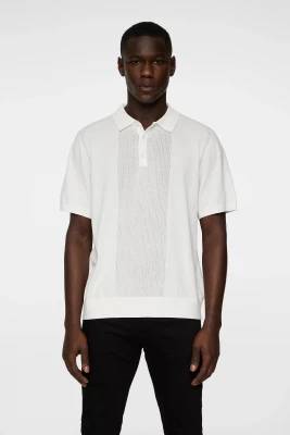 J.Lindeberg miesten pikeepaita, REYMOND SOLID STRIPE POLO Valkoinen