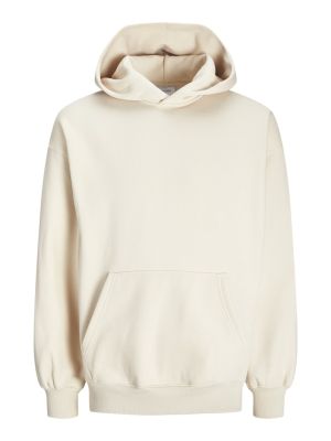 Jack and Jones junior huppari, JJEURBAN EDGE SWEAT HOOD NOOS JNR Beige