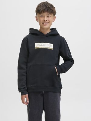 Jack and Jones junior huppari, JJGLOBAL PUFFER JACKET JNR Musta