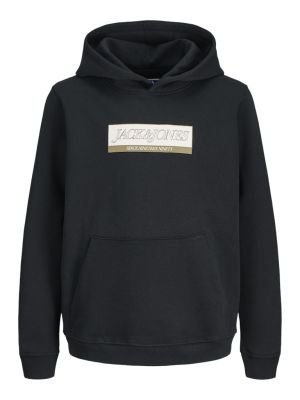 Jack and Jones junior huppari, JJGLOBAL PUFFER JACKET JNR Musta