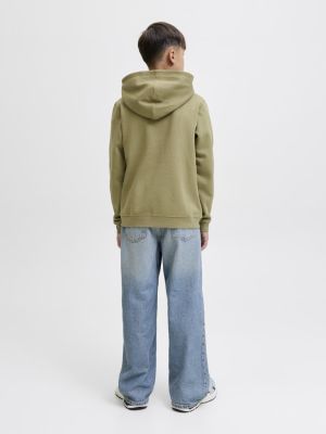 Jack and Jones junior huppari, JJGLOBAL PUFFER JACKET JNR Tummanvihreä