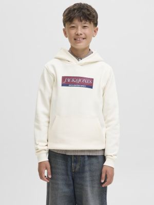 Jack and Jones junior huppari, JJGLOBAL PUFFER JACKET JNR Valkoinen