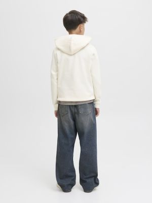 Jack and Jones junior huppari, JJGLOBAL PUFFER JACKET JNR Valkoinen