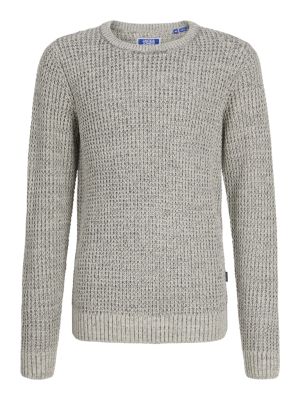 Jack and jones junior neule, JJGLOBAL KNIT CREW NECK JNR Harmaa