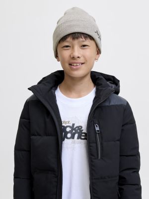 Jack and jones junior pipo, JACBURNABY BEANIE JNR Keskiharmaa