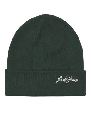 Jack and jones junior pipo, JACBURNABY BEANIE JNR Tummanvihreä